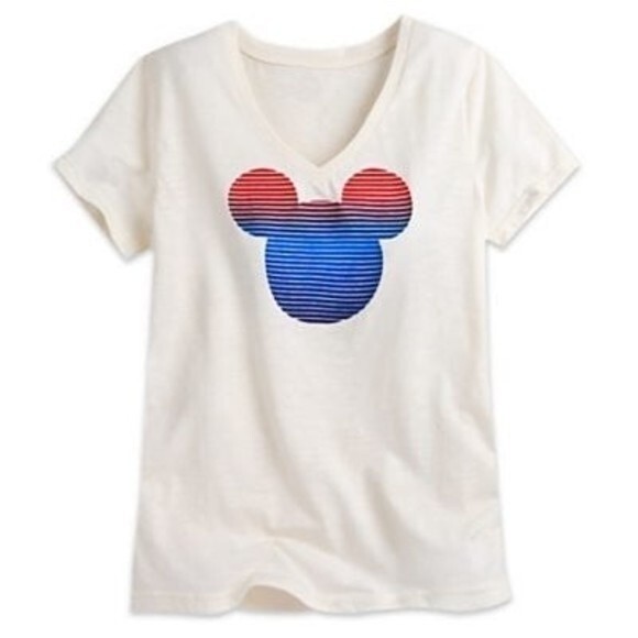 Disney Parks Mickey Mouse American Tee - Picture 1 of 5